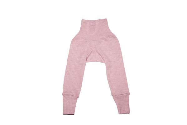 Cosilana Baby-Hose mit Bund Baumwolle-Wolle/Seide UNI-PINK-MELIERT (Rosa)
